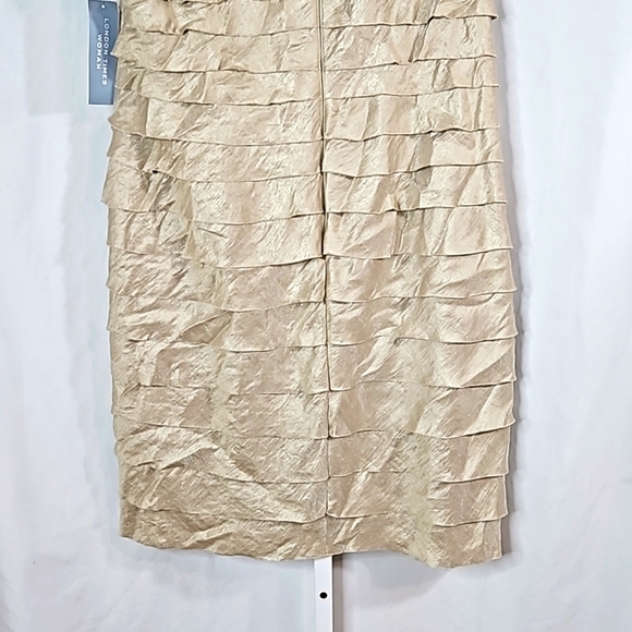 London Times Woman Champagne Dress NWT Size 20 - Picture 7 of 8